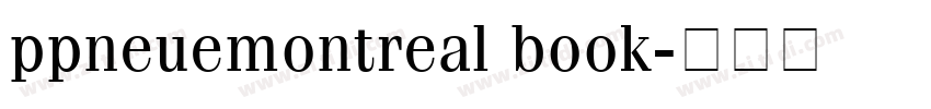 ppneuemontreal book字体转换